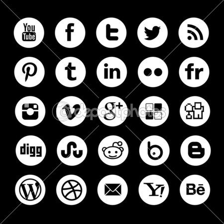 Simple social media icon — vector stock